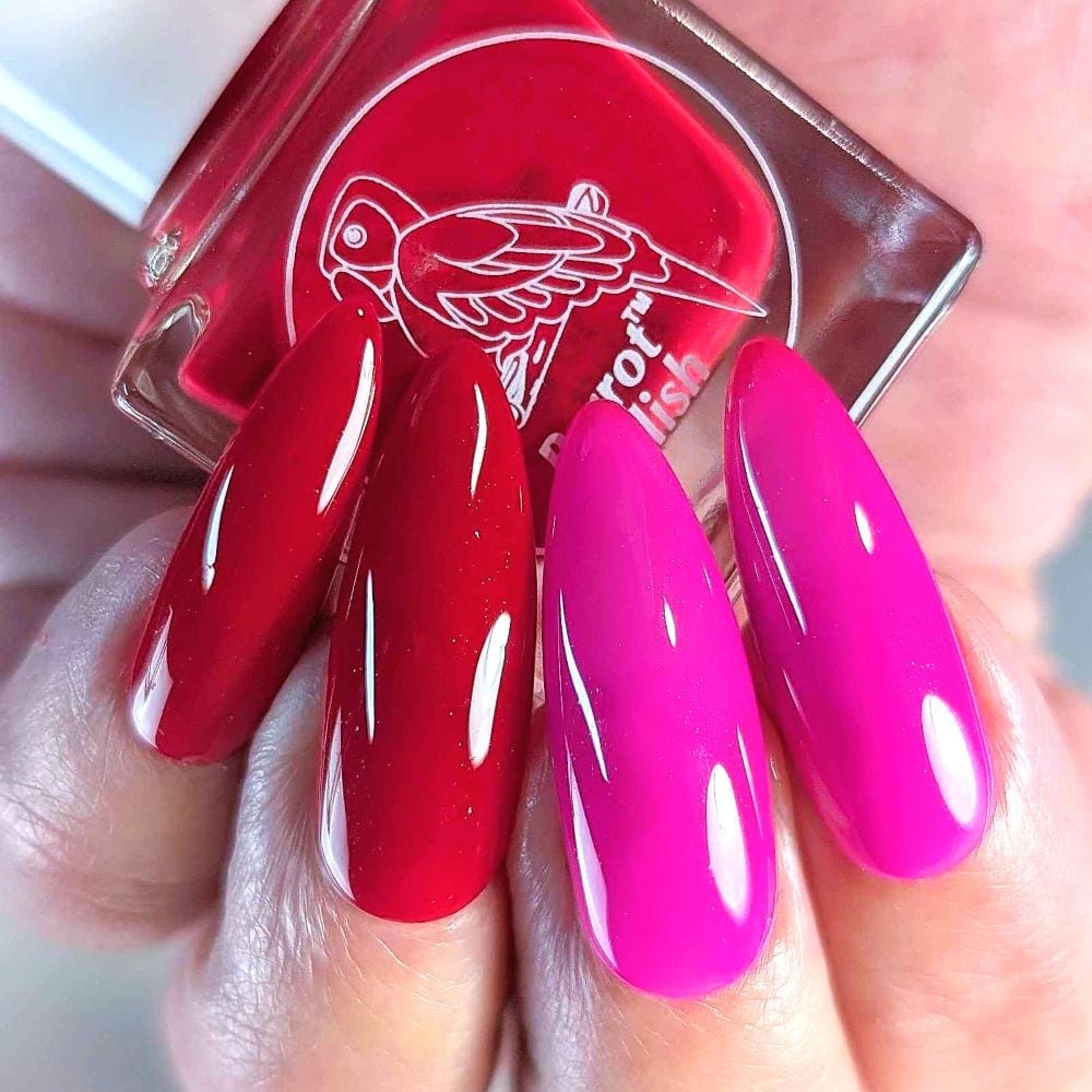 Parrot Polish Cherry Blast Thermal Nail Polish Cherry/Fuchsia