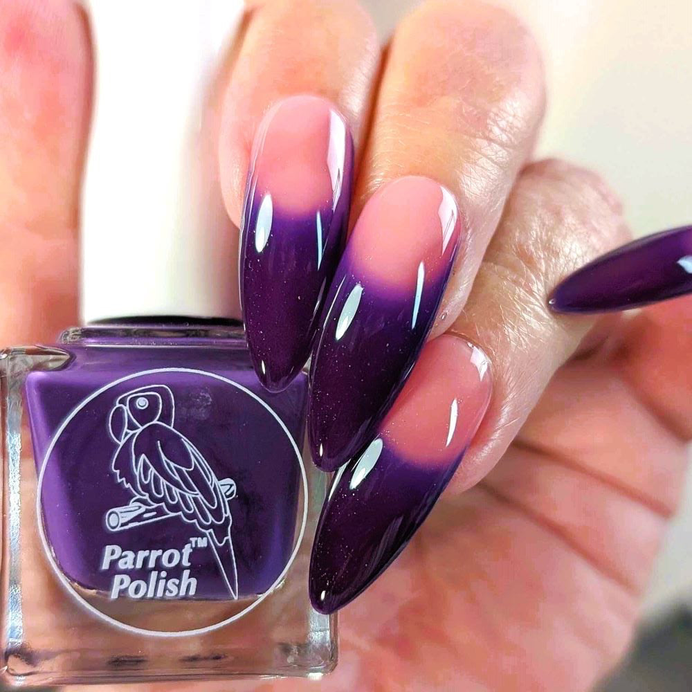 Parrot Polish Sunday Brunch Thermal Nail Polish Purple/ Blush