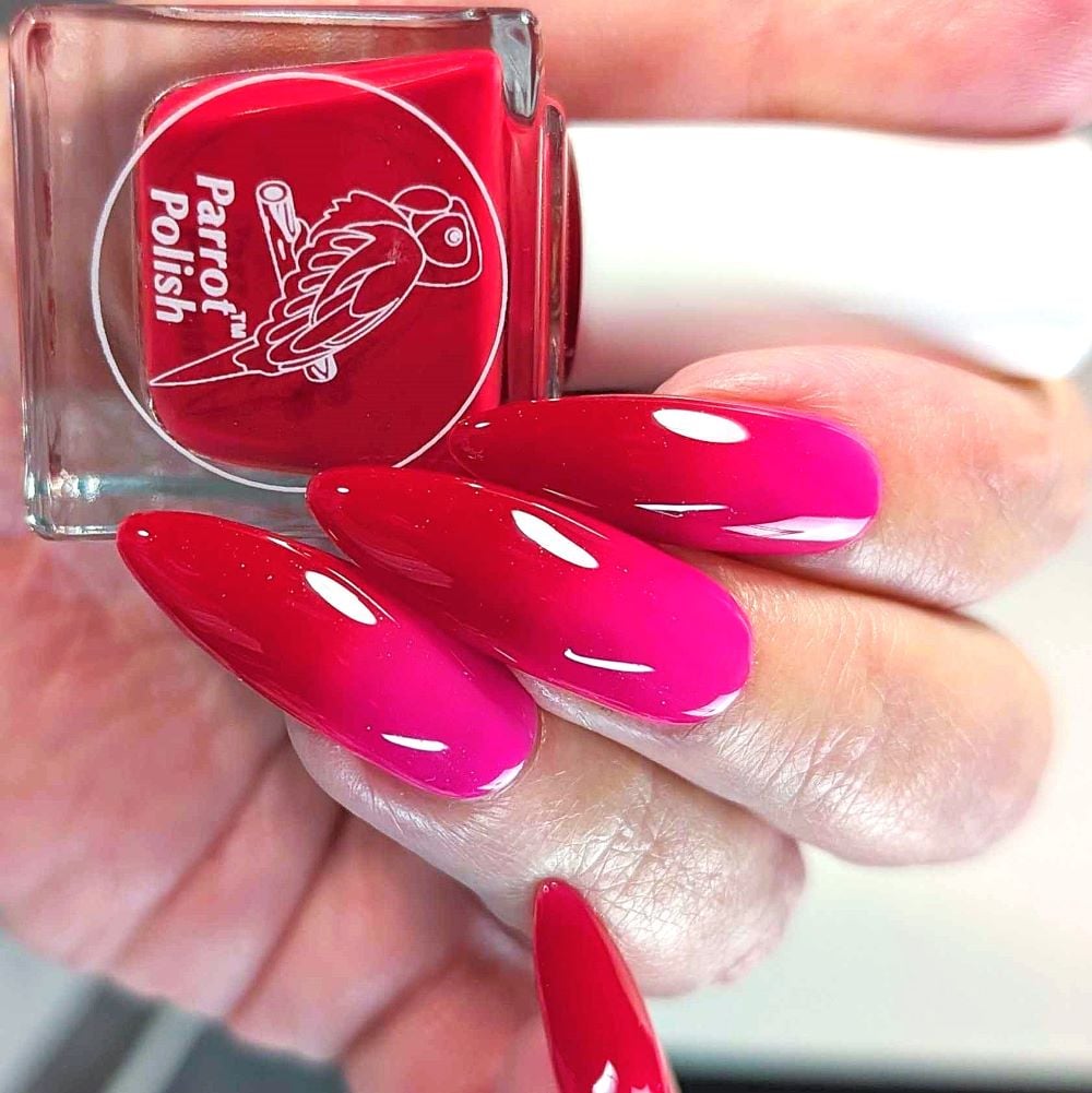 Parrot Polish Cherry Blast Thermal Nail Polish Cherry/Fuchsia