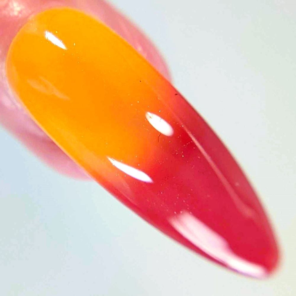 Parrot Polish Summer Time Twist Thermal Nail Polish Maroon/Orange