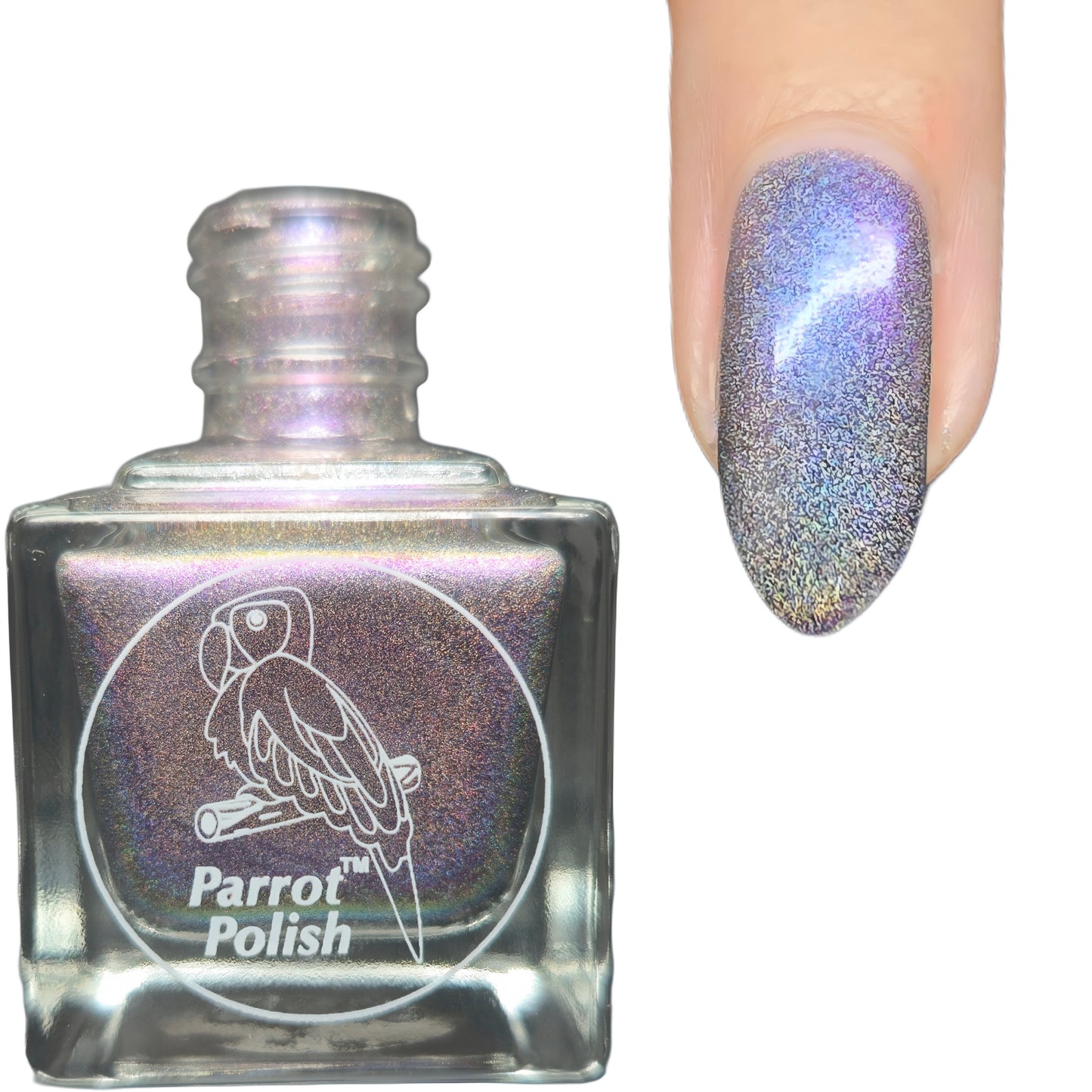 Parrot Polish Hazmonific Holographic Ultrachrome Nail Polish - Purple/Pink