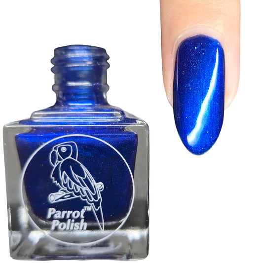 Parrot Polish Blue Eyed Girl Shimmer Nail Polish