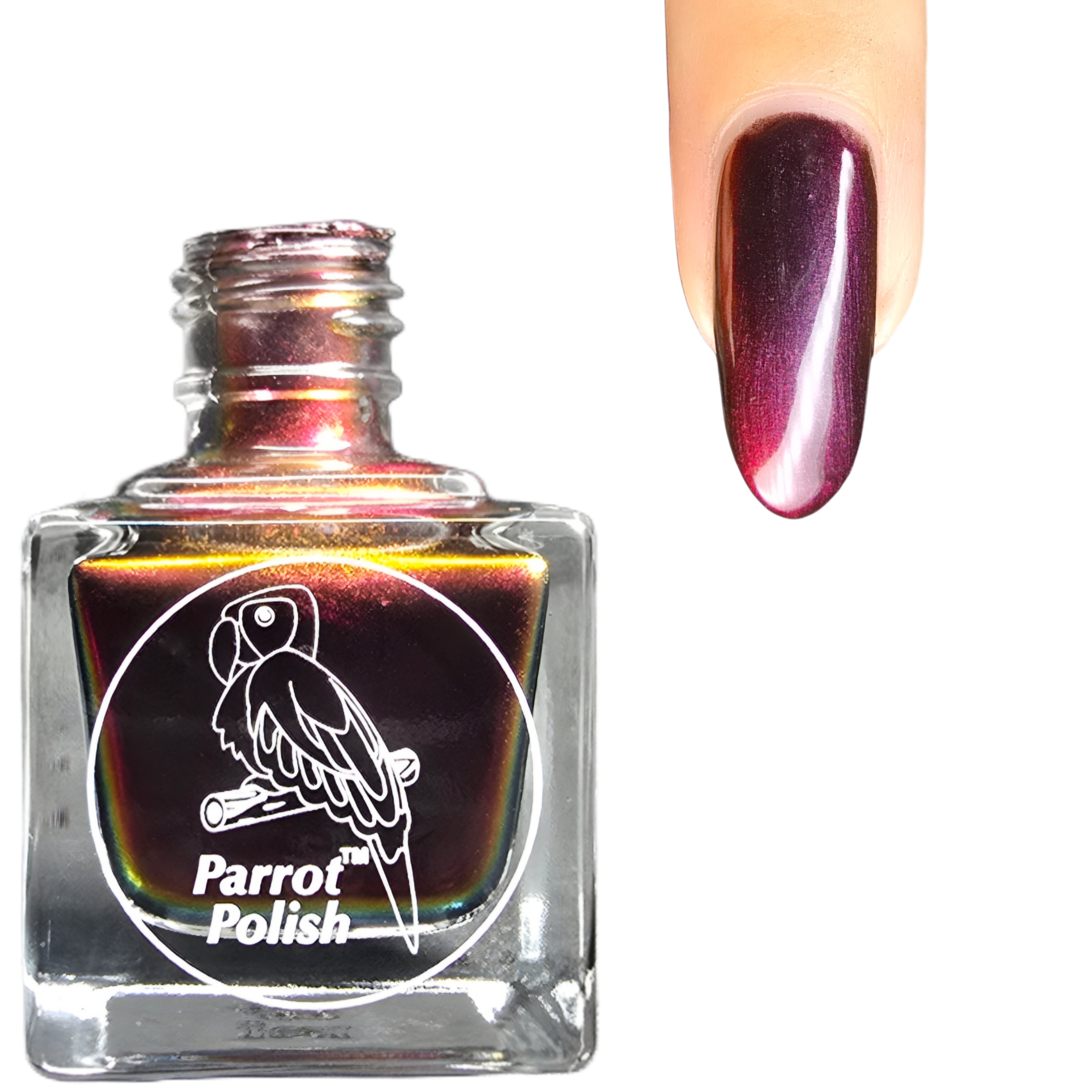 Parrot Polish Vlad Dracul Multichrome Nail Polish - Black
