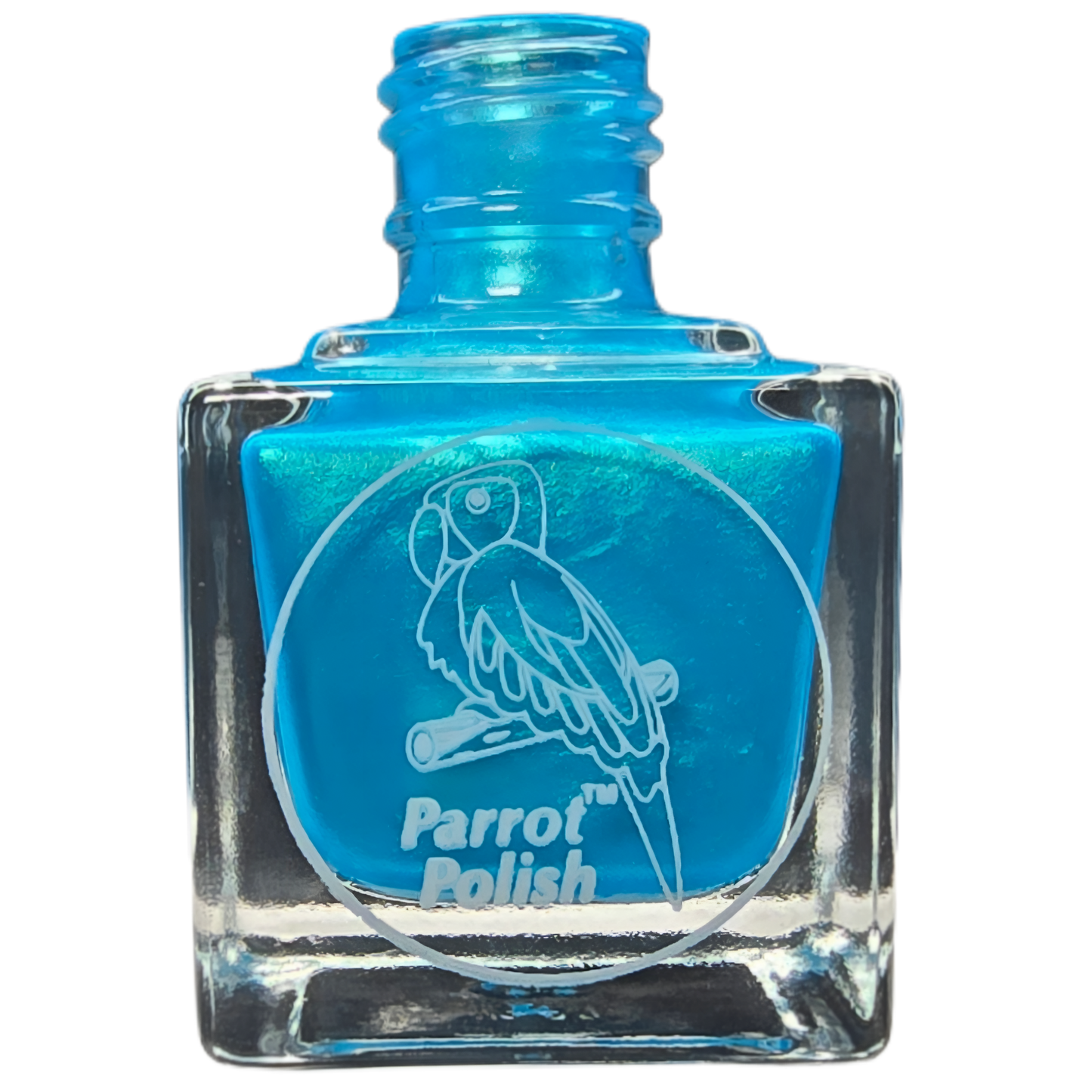 Parrot Polish Blue Macaw Teal Shimmer Nail Polish