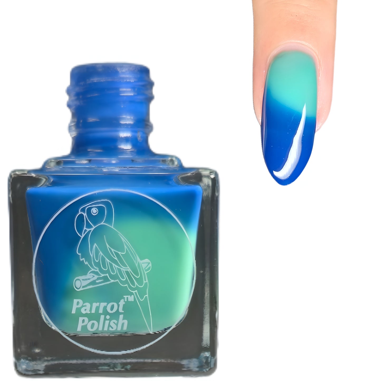Parrot Polish Pacific Sea Foam Thermal Nail Polish - Blue/Light Green