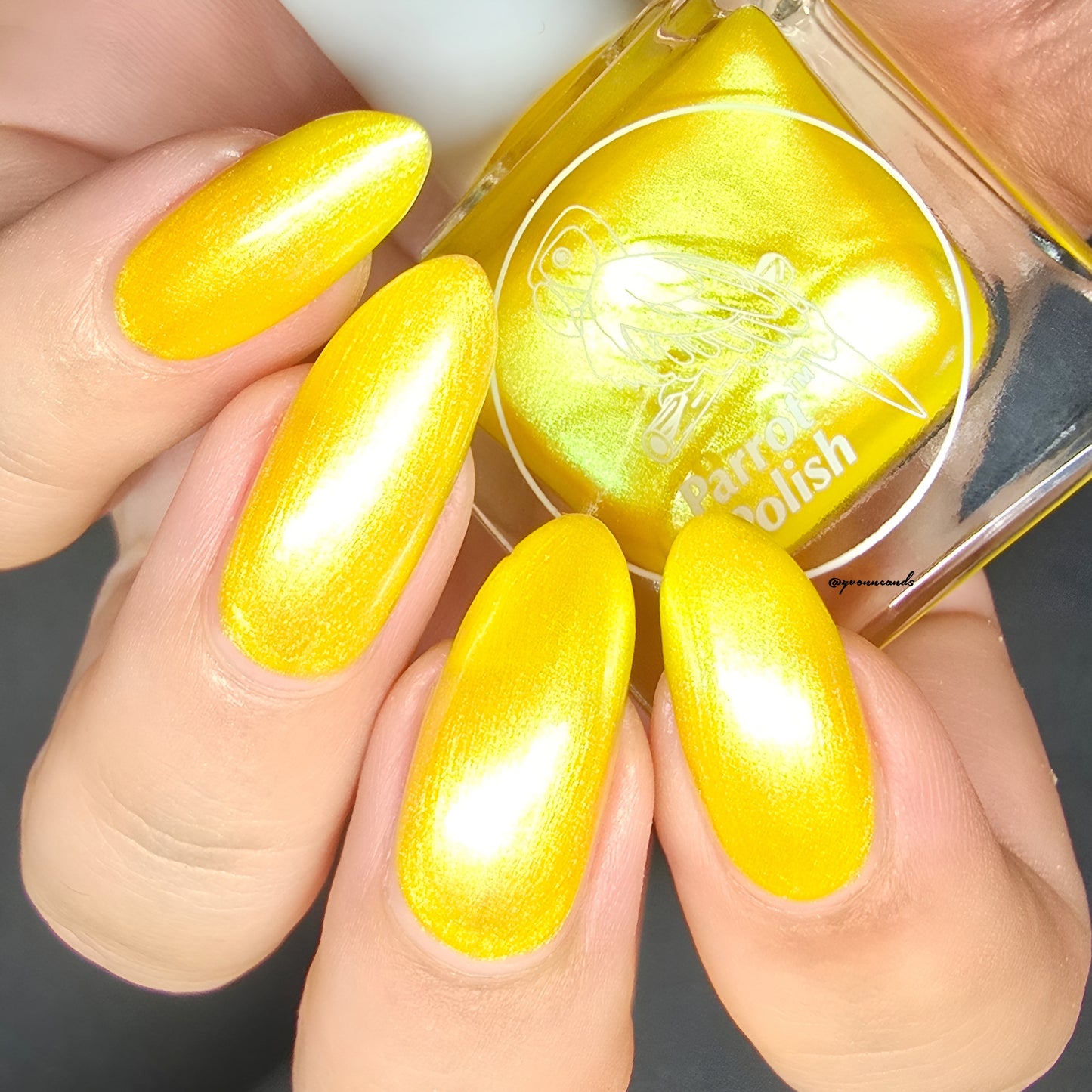 Parrot Polish Yellow Submarine 60s Shimmer Nail lacquer Yellow/Gold