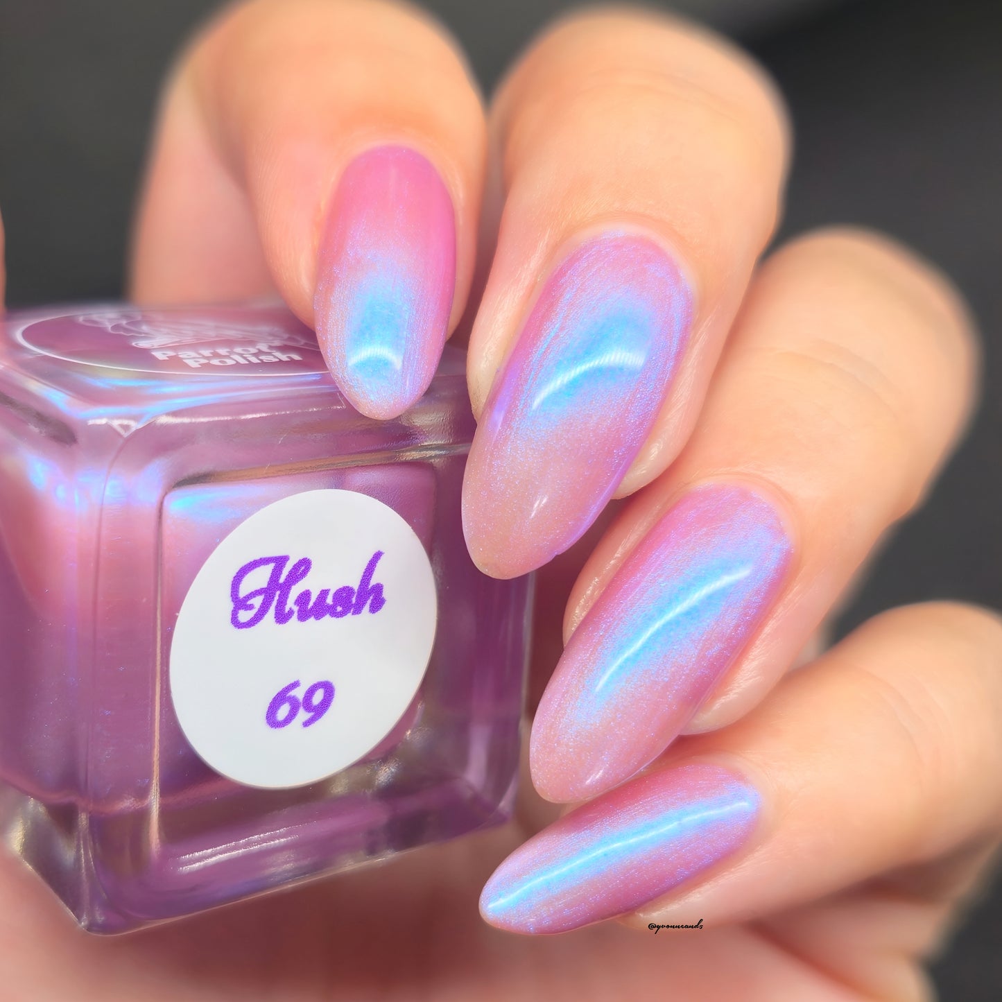 Parrot Polish 60s Shimmer Collection Nail Lacquer Pink/Green/Blue/Yellow/Orange