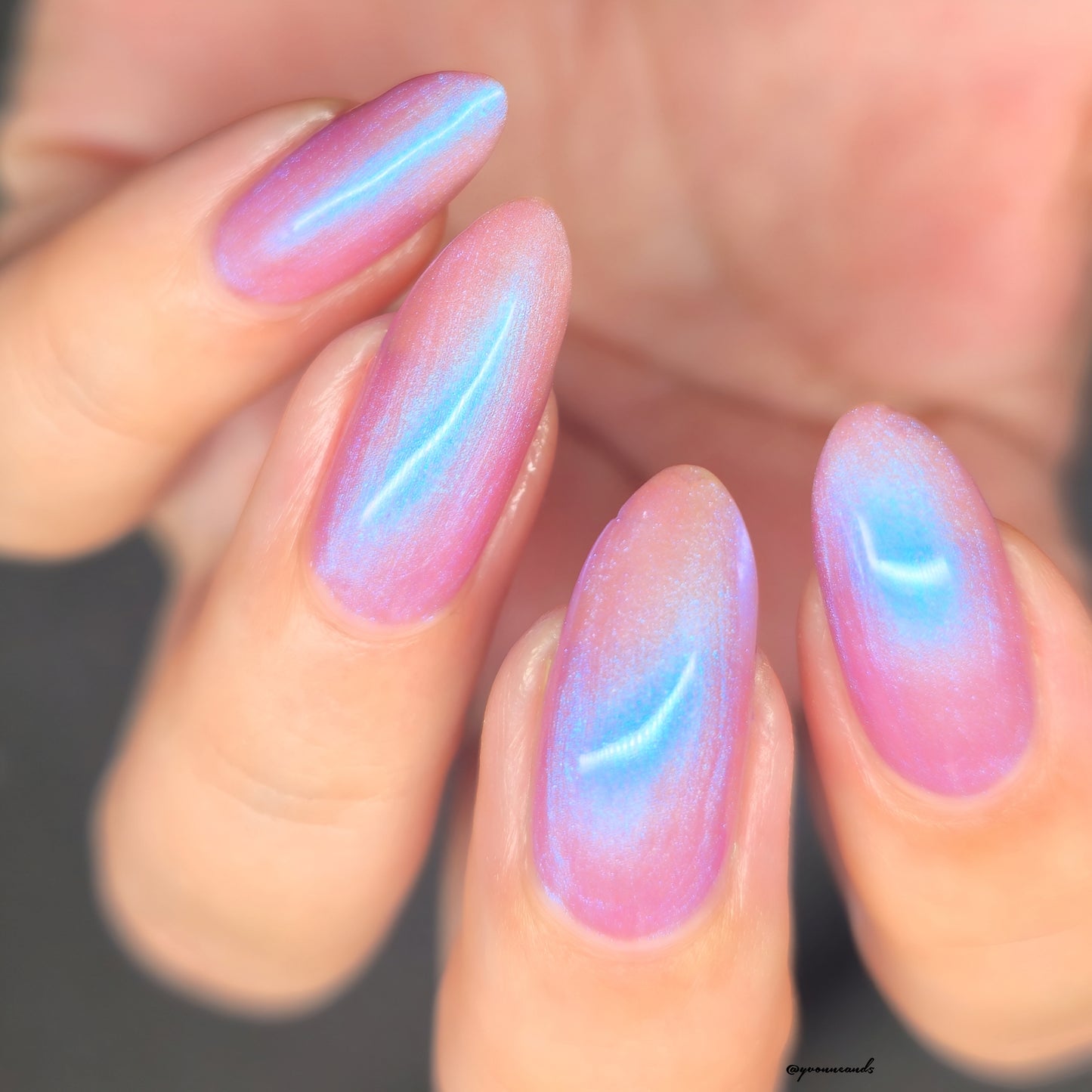 Parrot Polish Hush 60s Shimmer Nail Lacquer Purple/ Blue Shimmer