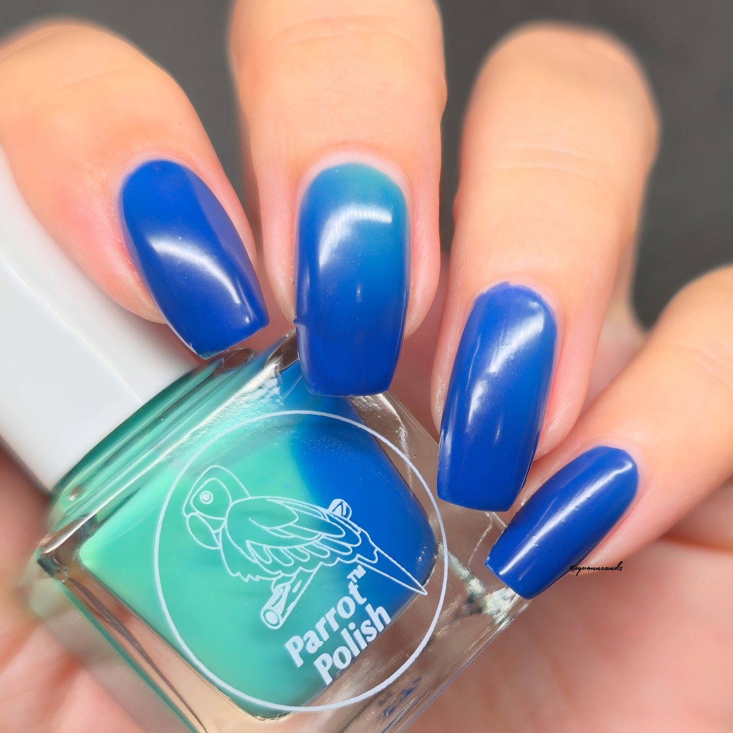 Parrot Polish Pacific Sea Foam Thermal Nail Polish - Blue/Light Green