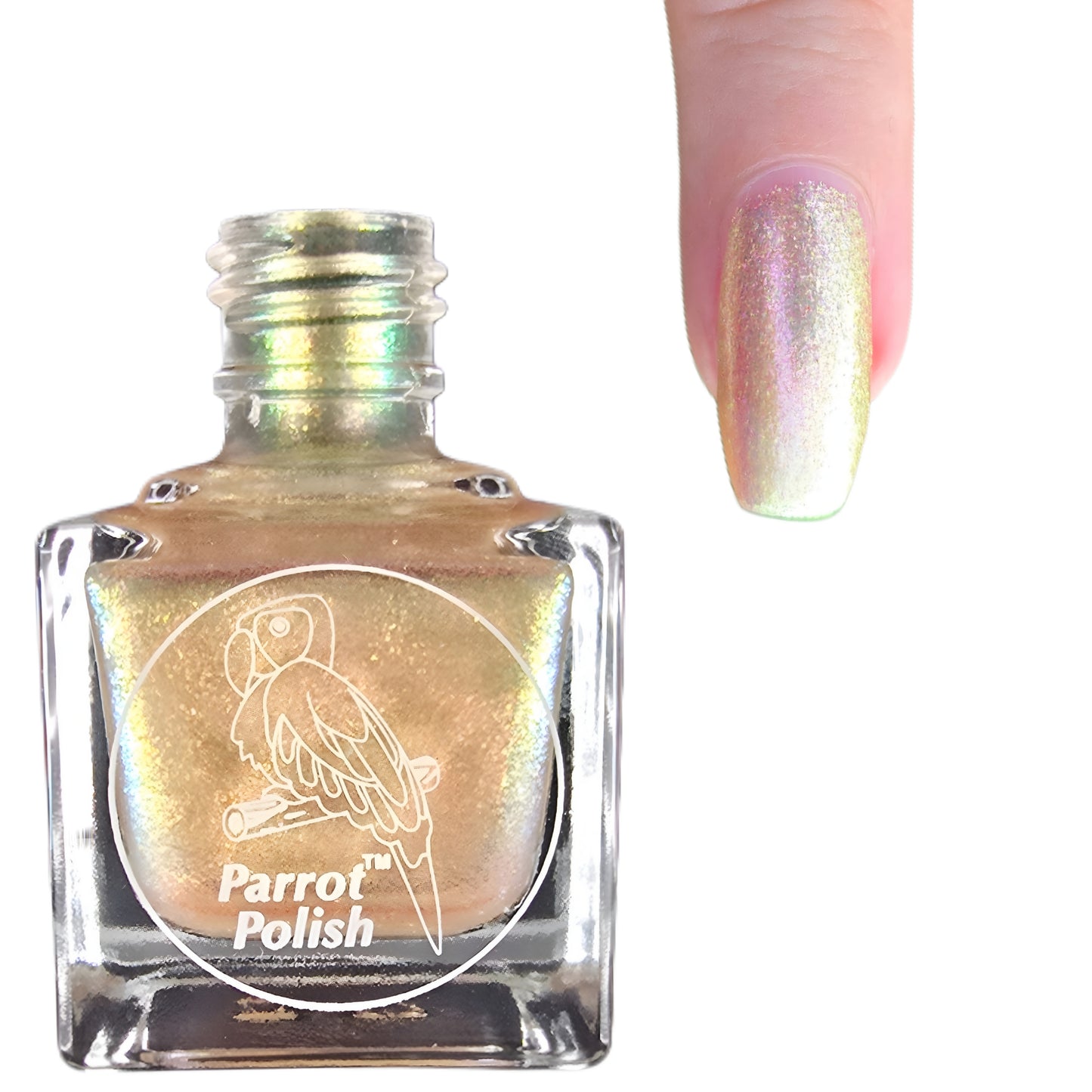 Parrot Polish "Miami" Multichrome Baby Mermaid Gold/Green/Orange