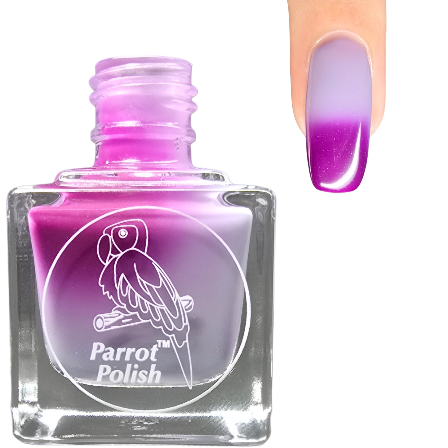 Parrot Polish Geranium Bliss Solar Nail Polish - Grey/Purple