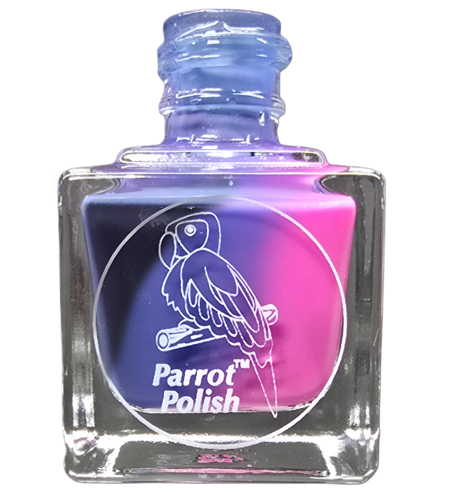 Parrot Polish Gothic Barbie Color Changing Thermal Nail Lacquer - Black/Blue/Pink