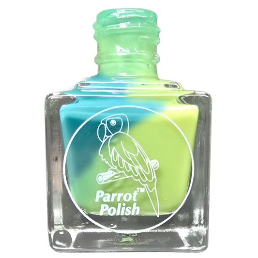 Parrot Polish Allamanda Color Changing Thermal Nail Lacquer- Green/Lime 0.5fl oz