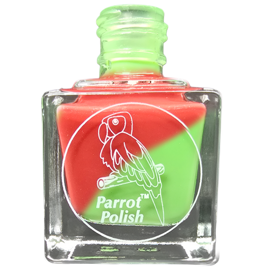 Parrot Polish Area 51 Color Changing Thermal Nail Lacquer  - Red/Lime