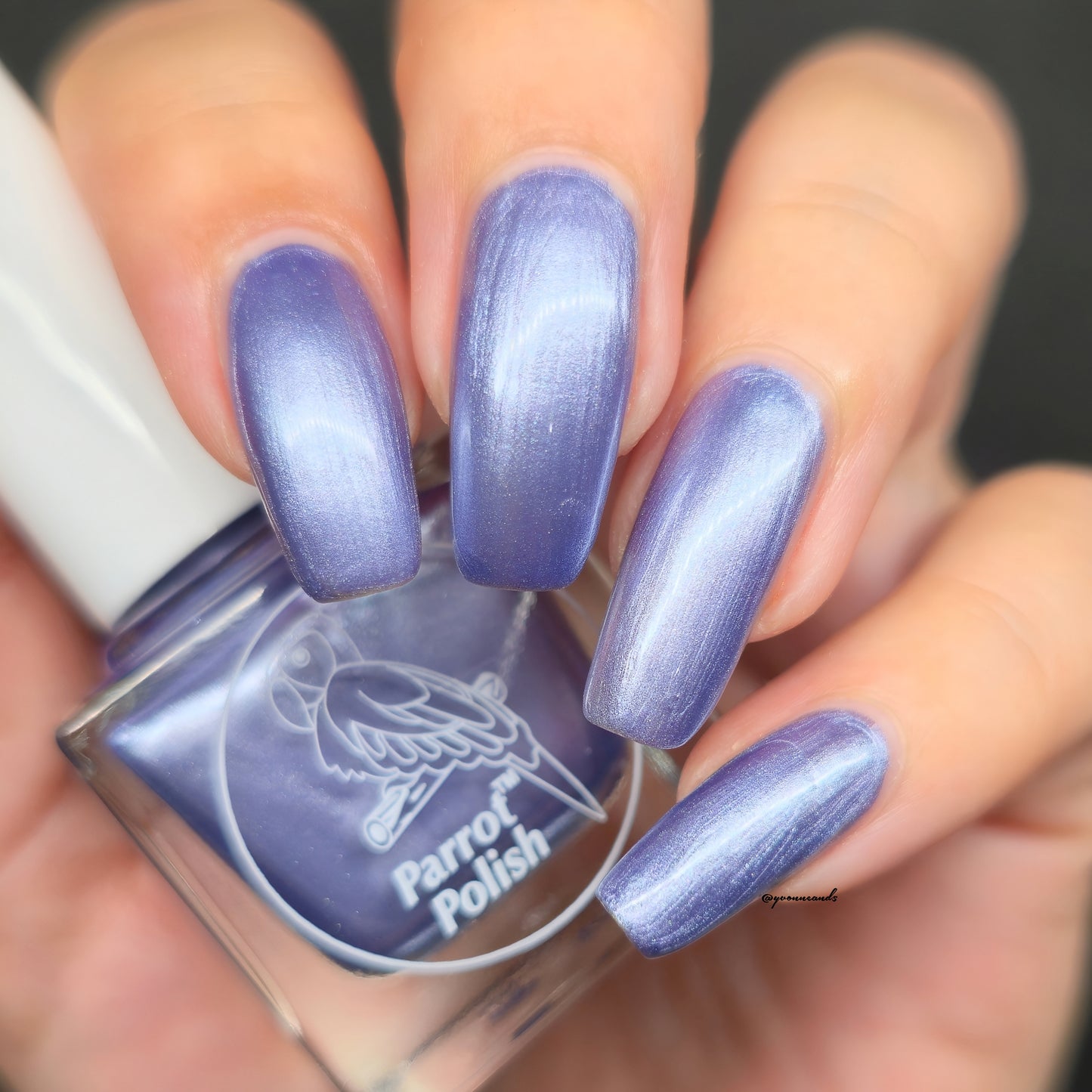 Parrot Polish Montana Moon Shimmer Nail lacquer  Purple/ Gray