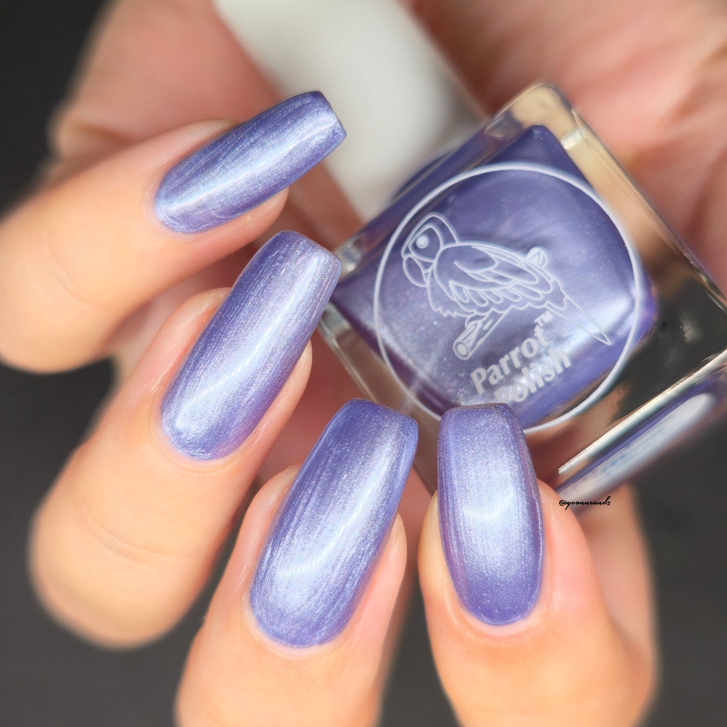 Parrot Polish Montana Moon Shimmer Nail lacquer  Purple/ Gray
