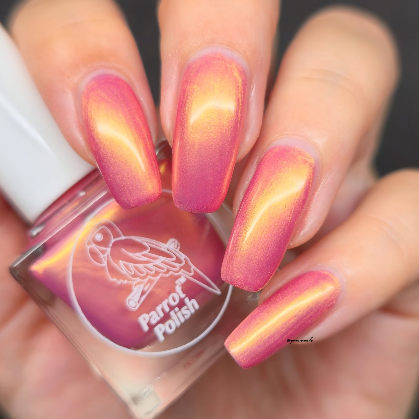 Parrot Polish Idaho Falls Shimmer Nail lacquer  Copper/ Orange