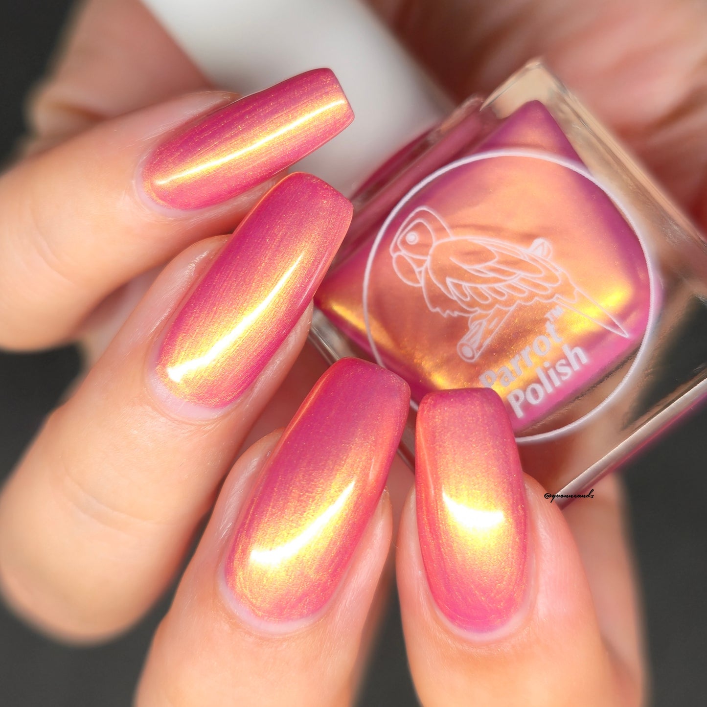 Parrot Polish Idaho Falls Shimmer Nail lacquer  Copper/ Orange
