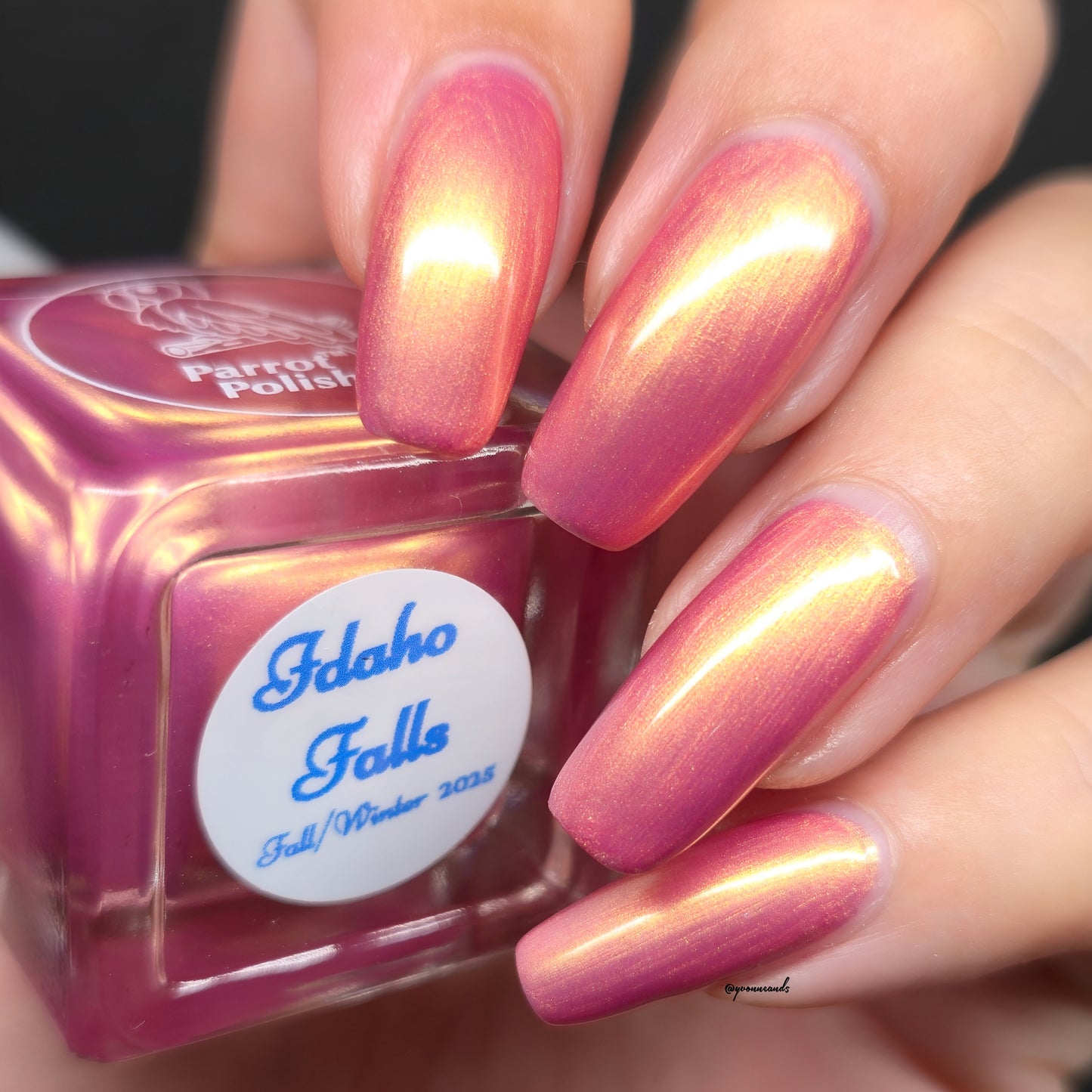 Parrot Polish Idaho Falls Shimmer Nail lacquer  Copper/ Orange