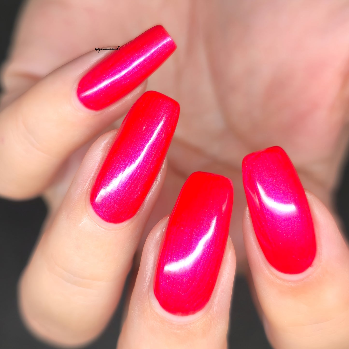 Parrot Polish Salmon I Am Shimmer Nail Lacquer Red /Pink