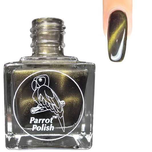 Parrot Polish Enola Gay Magnetic Nail Polish - Gold