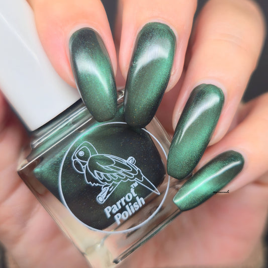 Parrot Polish Memphis Belle Magnetic Nail Polish - Green