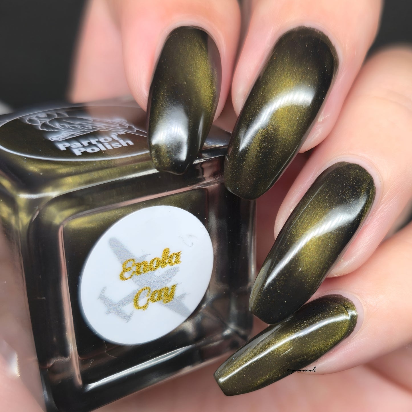 Parrot Polish Enola Gay Magnetic Nail Polish - Gold