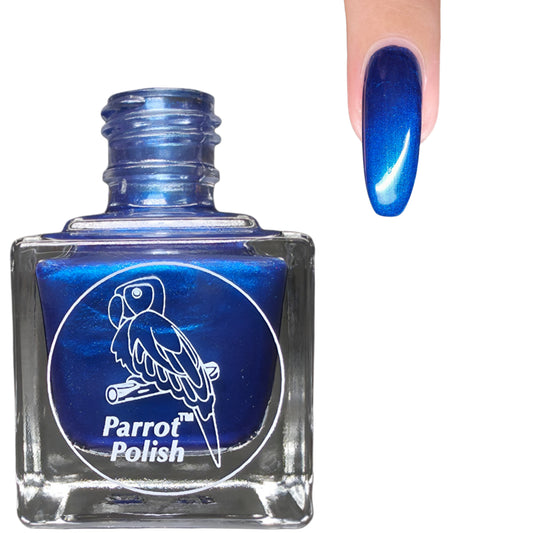 Parrot Polish Royal Splendor Blue Holographic Nail Polish