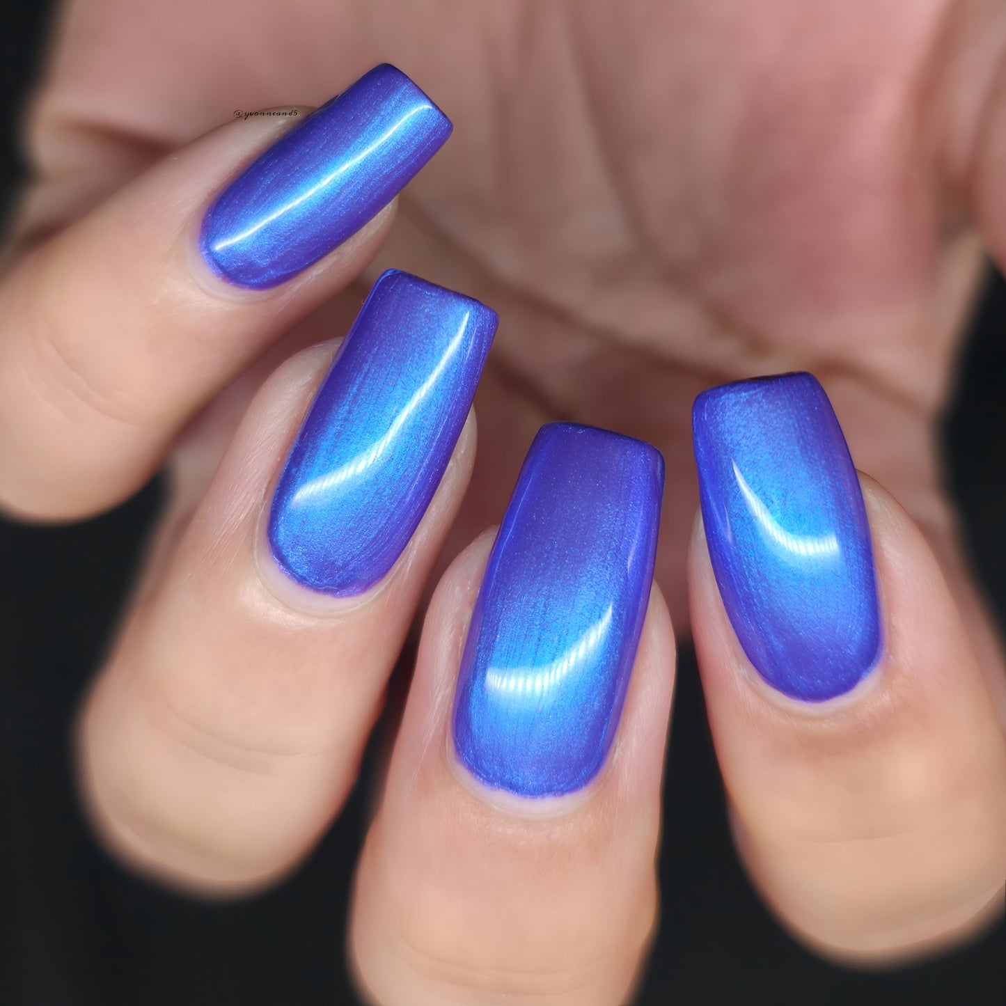 Parrot Polish Mountain Laurel Mutilchrome Shimmer Nail Lacquer Purple Blue