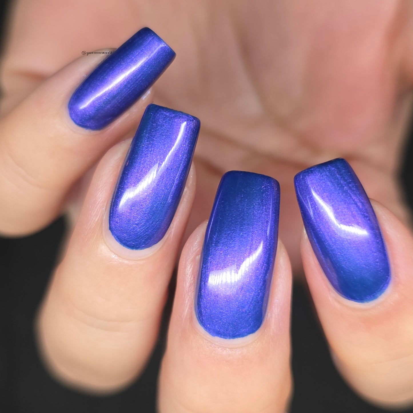 Parrot Polish Catalina Sunset Mutilchrome Shimmer Nail Lacquer Purple Blue
