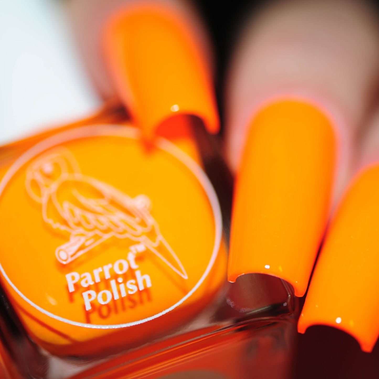 Parrot Polish Orangutan Orange Neon Nail Polish