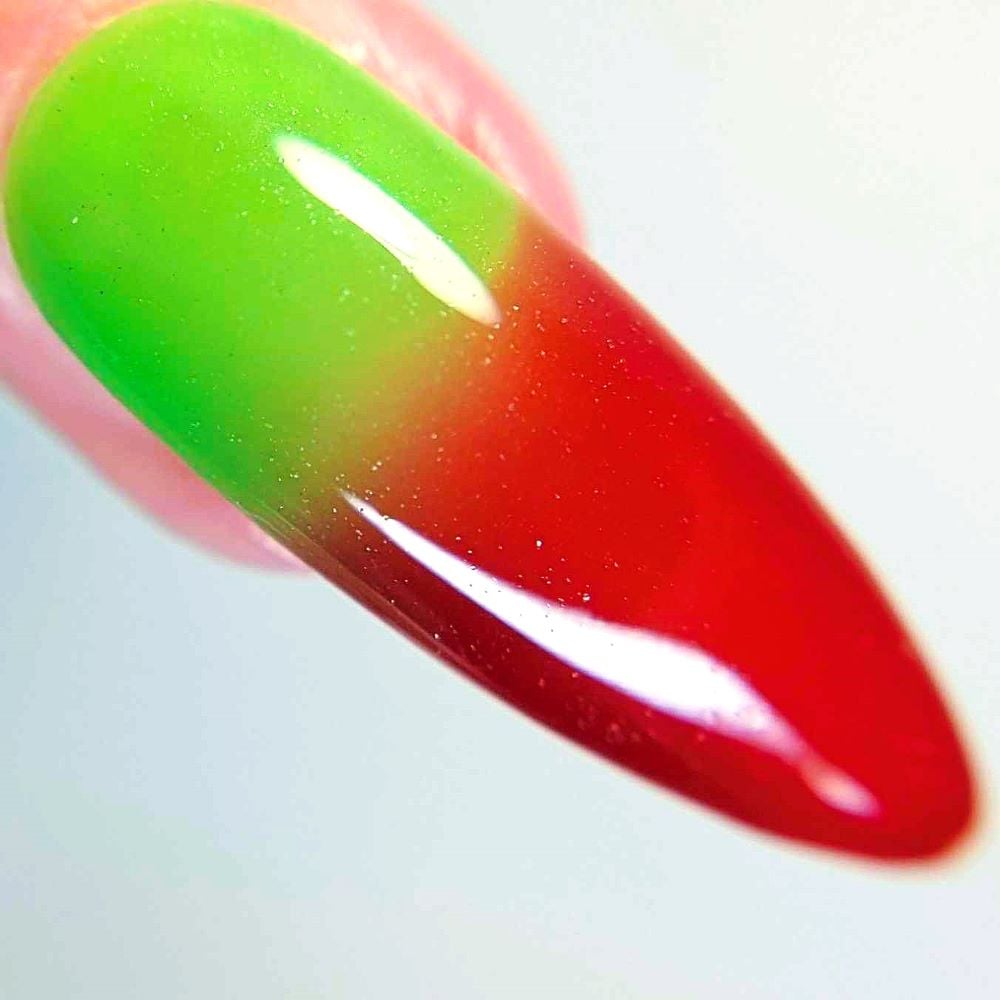 Parrot Polish Area 51 Thermal Nail Polish - Red/Lime