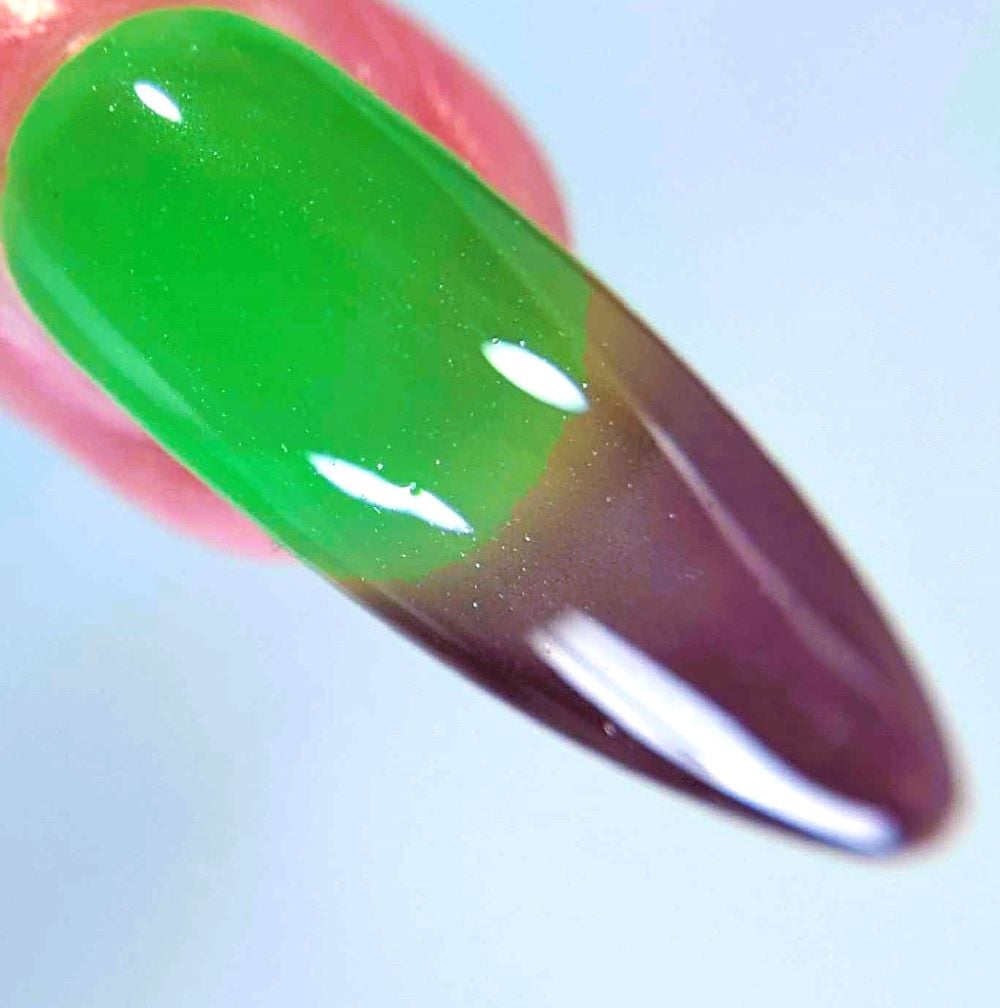 Parrot Polish Plums and Mints Thermal Nail Polish Plum/Mint lime