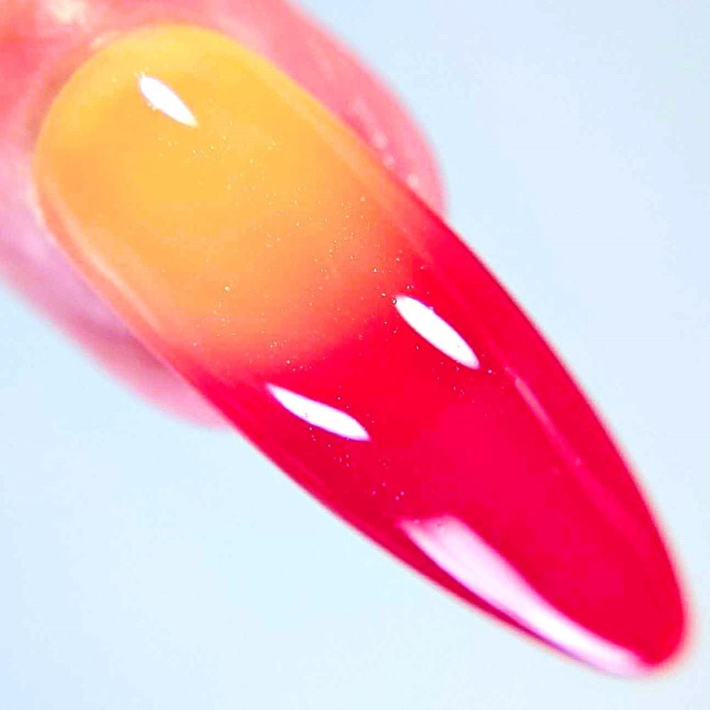 Parrot Polish Raspberry Lemonade Thermal Nail Polish Raspberry/Orange