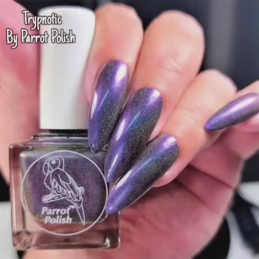 Parrot Polish Trypnotic Ultrachrome Holographic Nail Polish - Purple/Pink/Blue