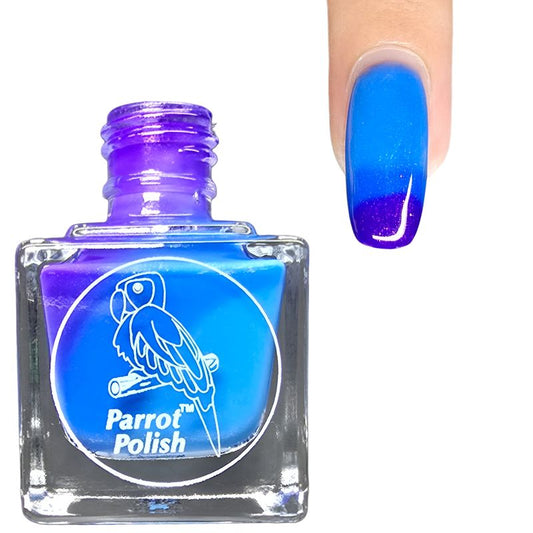 Parrot Polish Isabella Color Changing Thermal Nail Lacquer - Purple/Blue