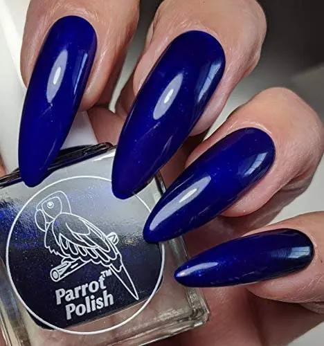 Parrot Polish Blue Whale Blue Deep Royal Nail Polish