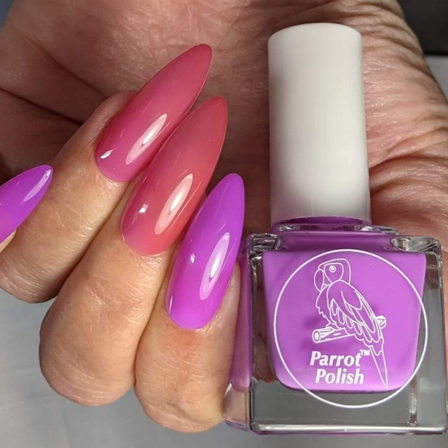 Parrot Polish Twisted Tulips Solar Nail Polish - Light Purple/Pink
