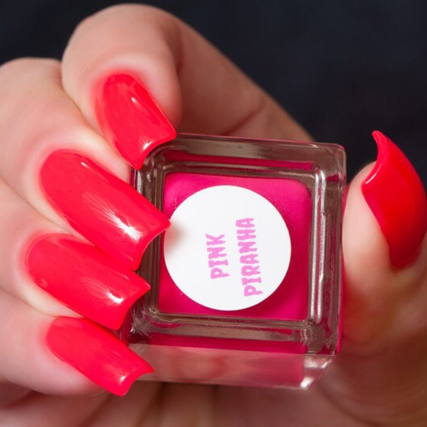 Parrot Polish Piranha Pink Neon Nail Polish