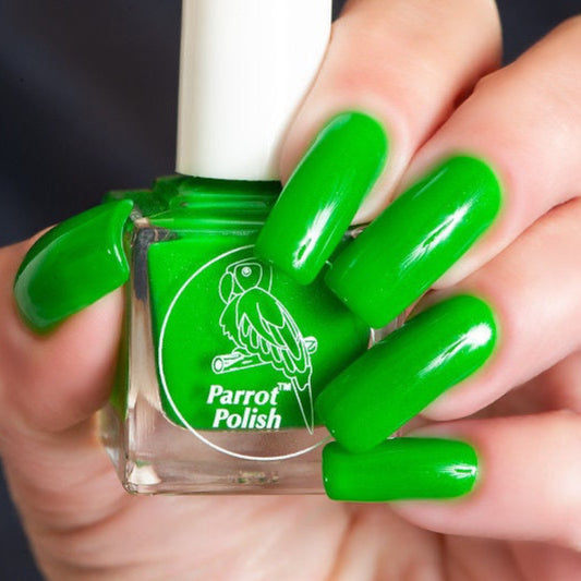 Parrot Polish Mahi Mahi Dark Green Neon Nail Polish
