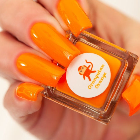 Parrot Polish Orangutan Orange Neon Nail Polish
