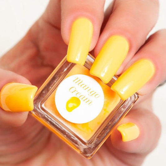 Parrot Polish Mango Cream Neon Pastel Orange Nail Polish