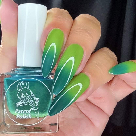 Parrot Polish Allamanda Color Changing Thermal Nail Lacquer   - Green/Lime