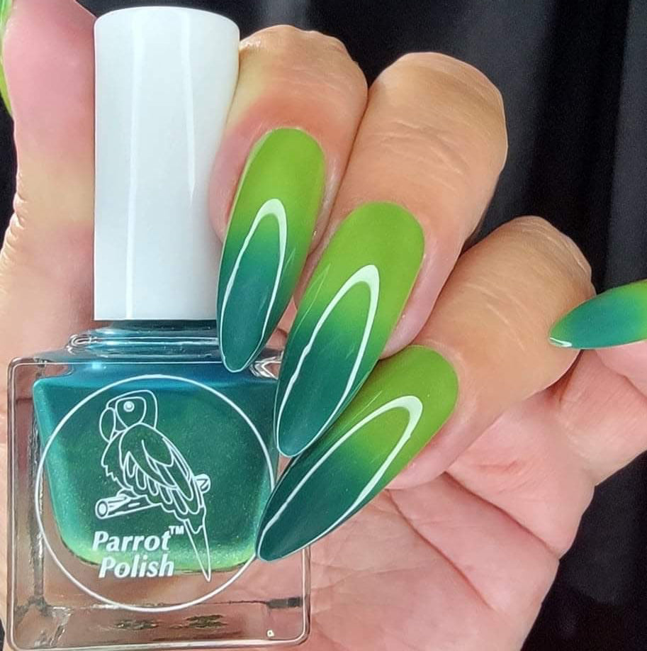 Parrot Polish Allamanda Color Changing Thermal Nail Lacquer   - Green/Lime