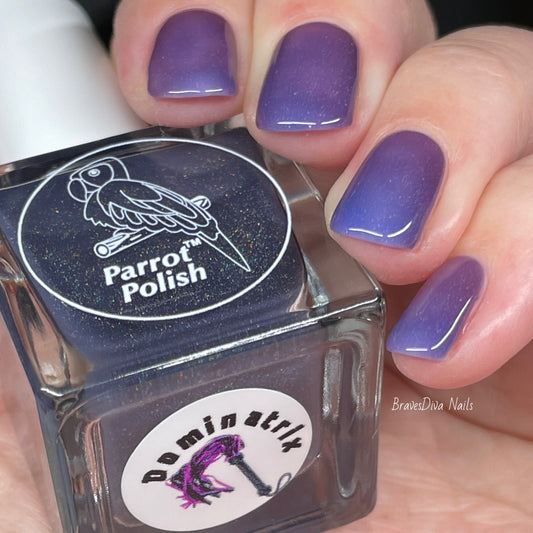 Parrot Polish Dominatrix Thermal Nail Polish - Black/Red/Purple