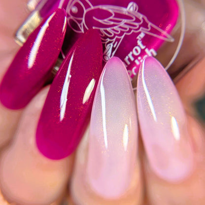 Parrot Polish Past Days Reimagined Color Changing Thermal Nail Lacquer - Plum/Clear 0.5 Fl oz
