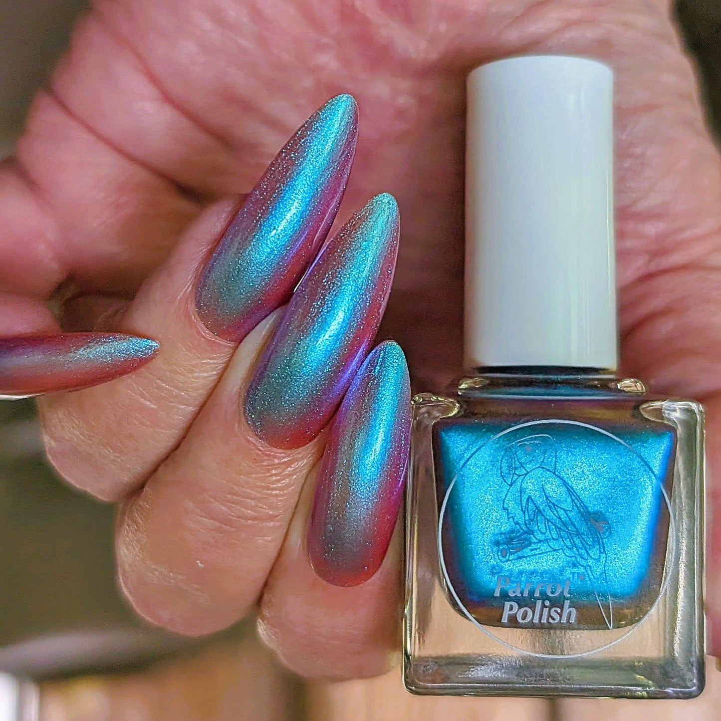 Parrot Polish Aurora Dust Nail Polish - Eclipse Blue, 0.5 Fl Oz