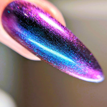 Parrot Polish Phoebe Ultrachrome Blue Pink Purple Nail Lacquer 0.5 Fl oz
