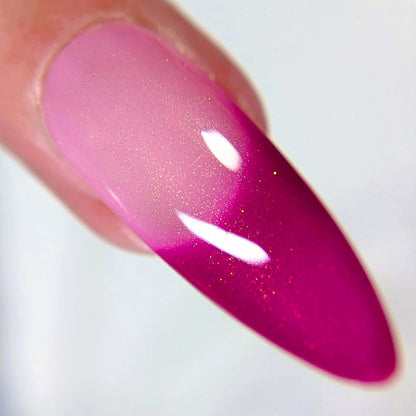 Parrot Polish Past Days Reimagined Color Changing Thermal Nail Lacquer - Plum/Clear 0.5 Fl oz