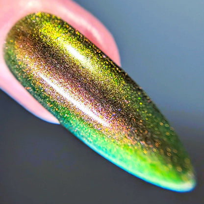 Parrot Polish Penelope Ultrachrome Gold Green Brown Nail Lacquer 0.5 Fl oz
